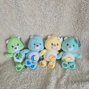 Care Bears Plush Toy Collection - Green, Blue, Yellow, Teal